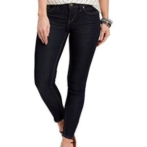 Silver Jeans AIKO Midrise Super Skinny SZ 26 Black